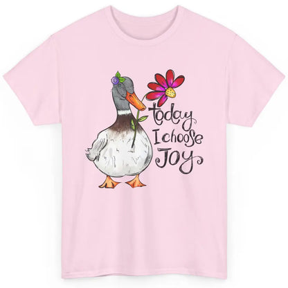 Christian Duck Today I Choose Joy Bible Verse Hand Drawn Classic Unisex T-Shirt