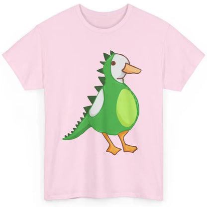 Dino Duck Funny Dinosaur Ducks Cute Duck Lovers Gift Classic Unisex T-Shirt