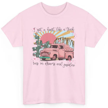 Western Sunset Cowgirl I Got Heart Like Truck Rodeo Cactus Classic Unisex T-Shirt