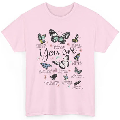 You Are Beautiful Bible Verse Butterfly Christian Jesus God Classic Unisex T-Shirt