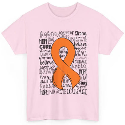 Functional Neurological Disorder FND Orange Ribbon Hope Love Classic Unisex T-Shirt