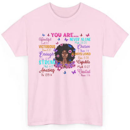 Afro Women Christian God Says I Am Bible Verse Religious Classic Unisex T-Shirt