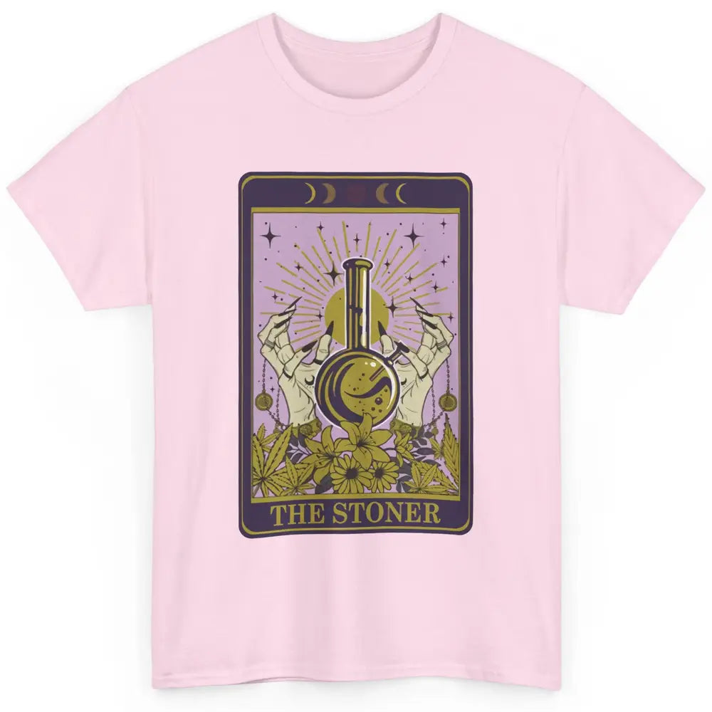 Vintage Witch The Stoner Tarot Card Weed Cannabis Marijuana Classic Unisex T-Shirt