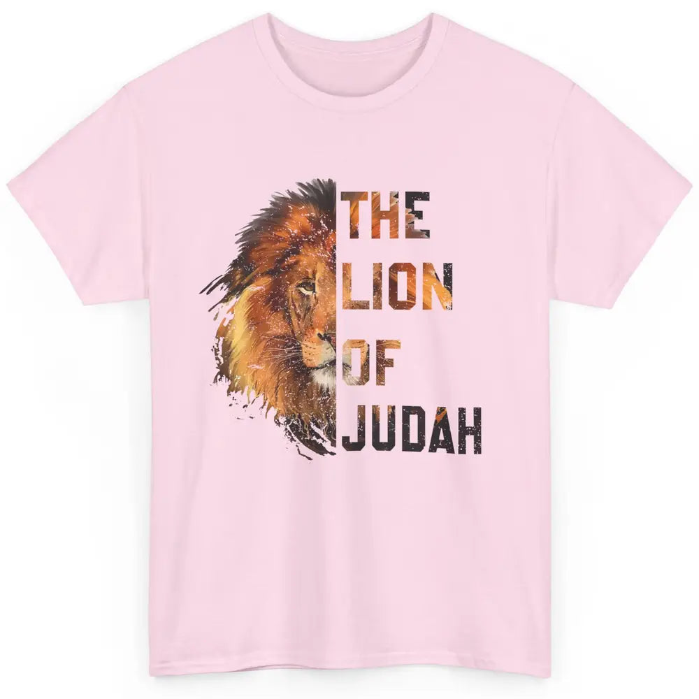 Yeshua Lion Of Judah Bible Verse Christian Faith Religious Classic Unisex T-Shirt