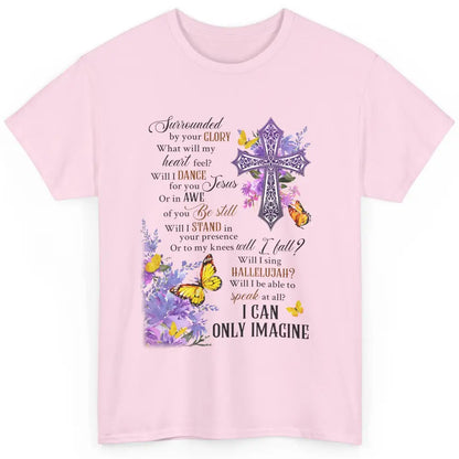 Floral Christian Cross I Can Imagine Bible Verse Religious Classic Unisex T-Shirt