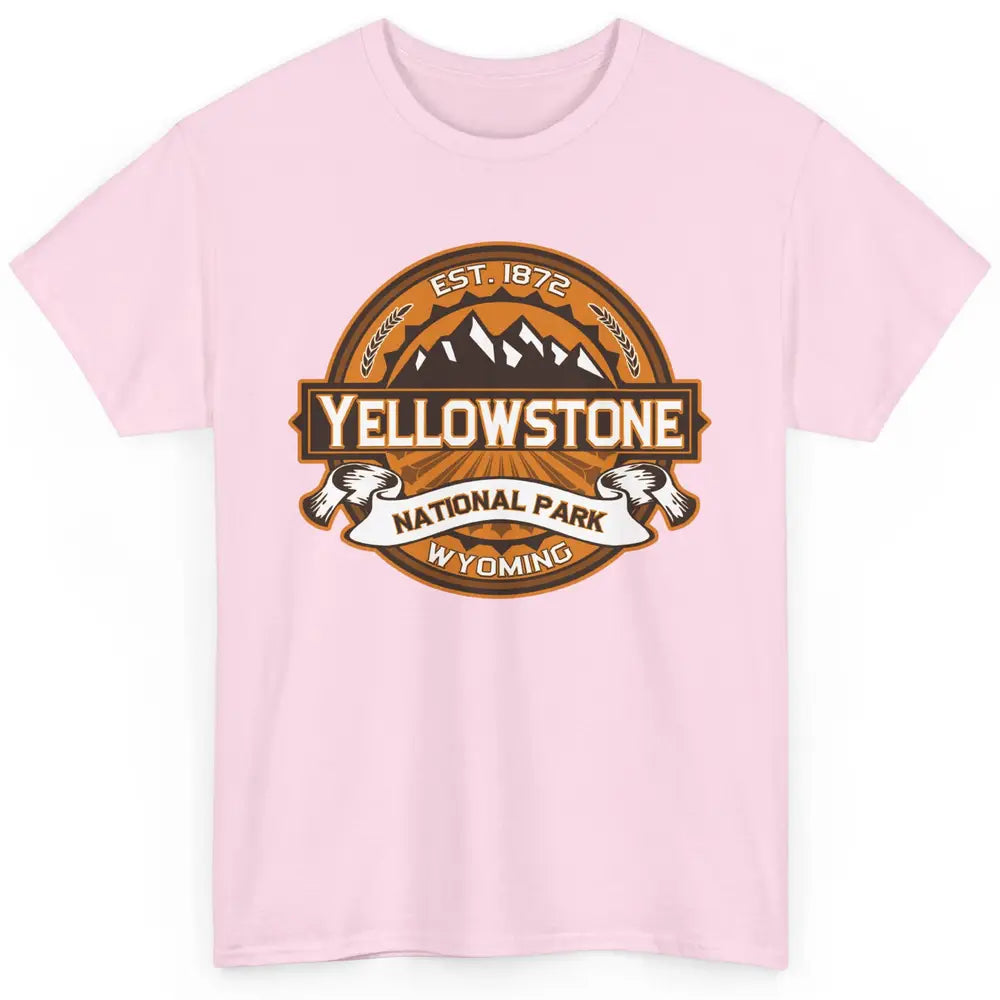 Yellowstone National Park Wyoming Golden Mountains Vintage Classic Unisex T-Shirt