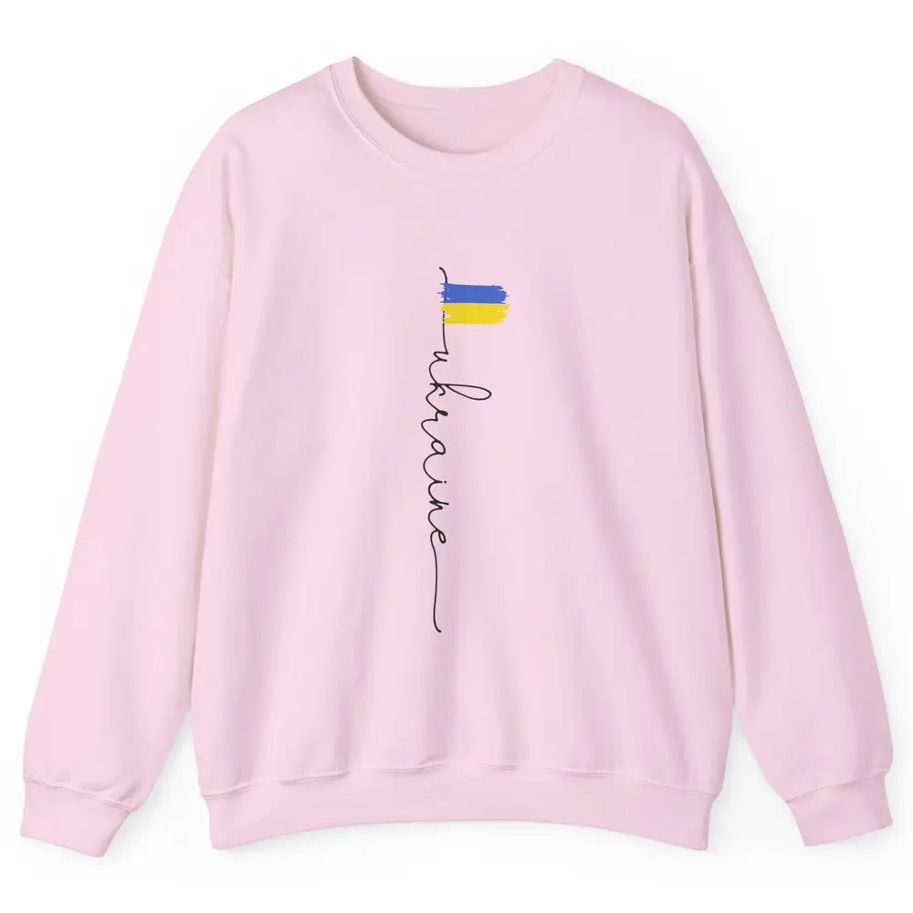 Ukraine Flag Support for Ukraine Ukraine Travel Lovers Gift Unisex Crewneck Sweatshirt