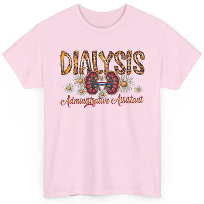 Floral Lungs Dialysis Administrative Assistant Nephrology Classic Unisex T-Shirt