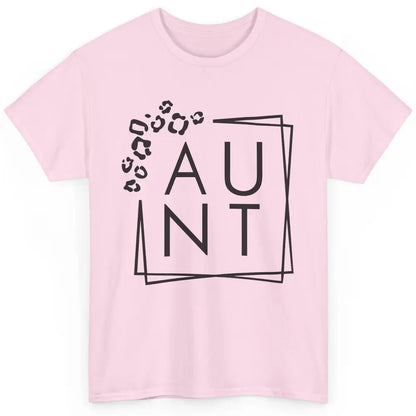 Funny Aunt Life Cheetah Square Aunt Promoted From Sister Classic Unisex T-Shirt