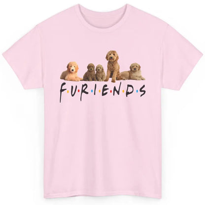 Cute Furiends Golden Doddle Furry Dog Friends Puppy Pet Love Classic Unisex T-Shirt