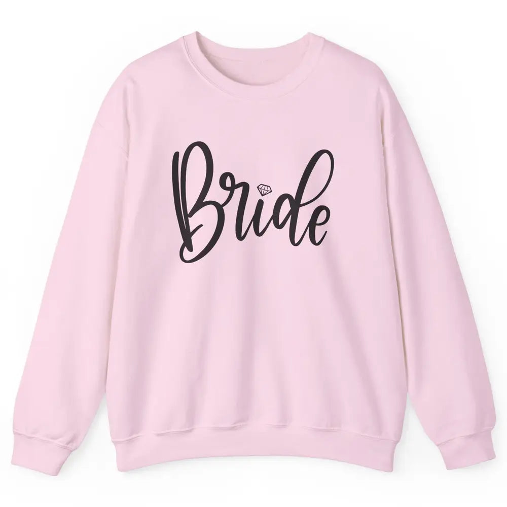 Bride To Be Diamond Ring Future Mrs. Engagement Bachelorette Unisex Crewneck Sweatshirt