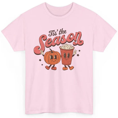 Retro Pumpkin Spice Fall Tis The Season Autumn Thanksgiving Classic Unisex T-Shirt