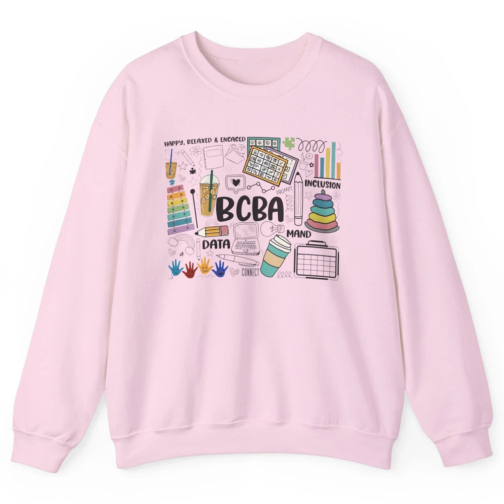 BCBA Behavior Analyst Special Education Teacher Therapist Unisex Crewneck Sweatshirt