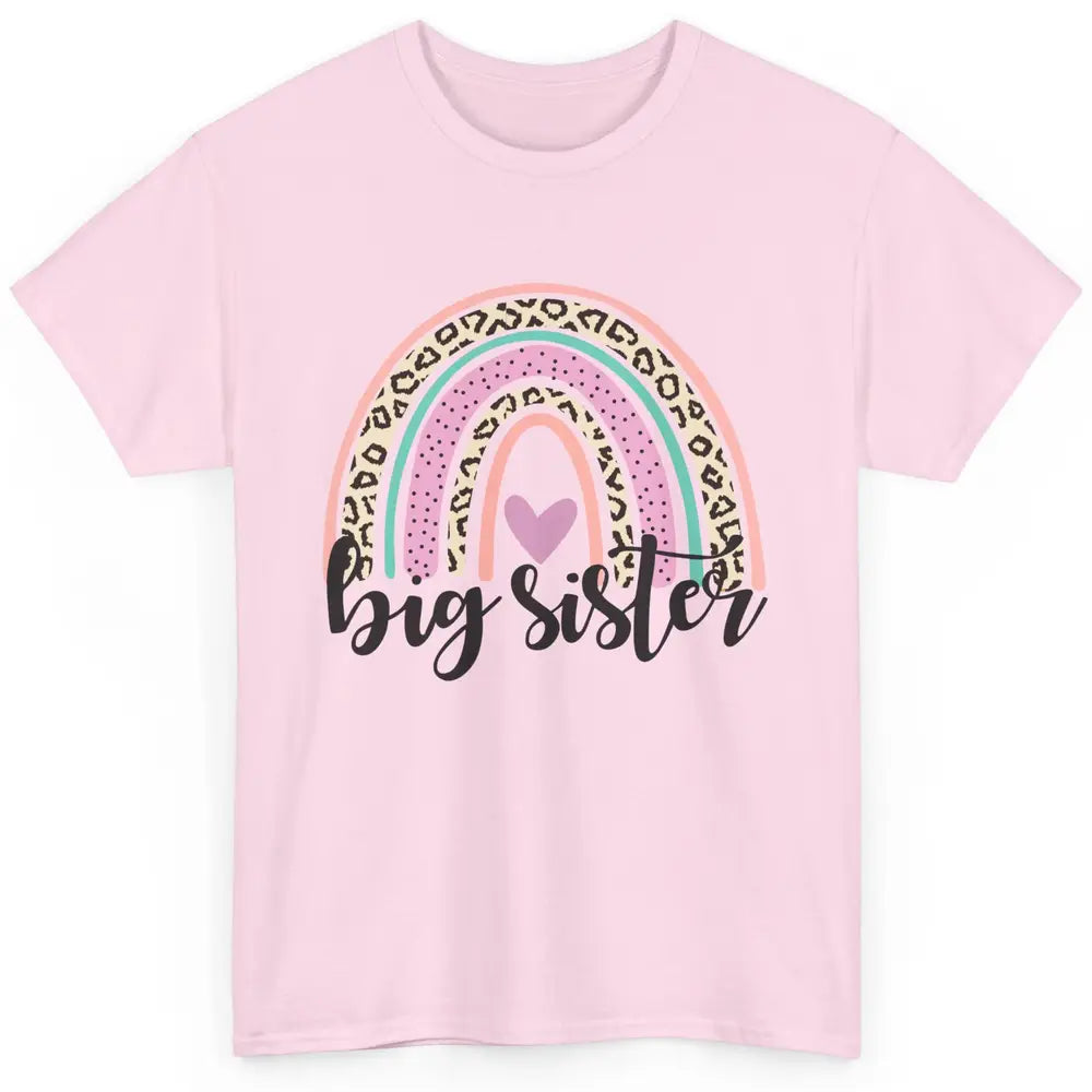 Cute Big Sister Rainbow Heart Big Sister Little Sister Gift Classic Unisex T-Shirt