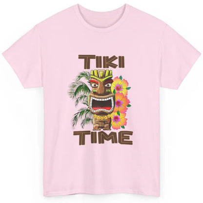 Aloha Flower Luau Tiki Time Hawaii Palm Tree Paradise Beach Classic Unisex T-Shirt