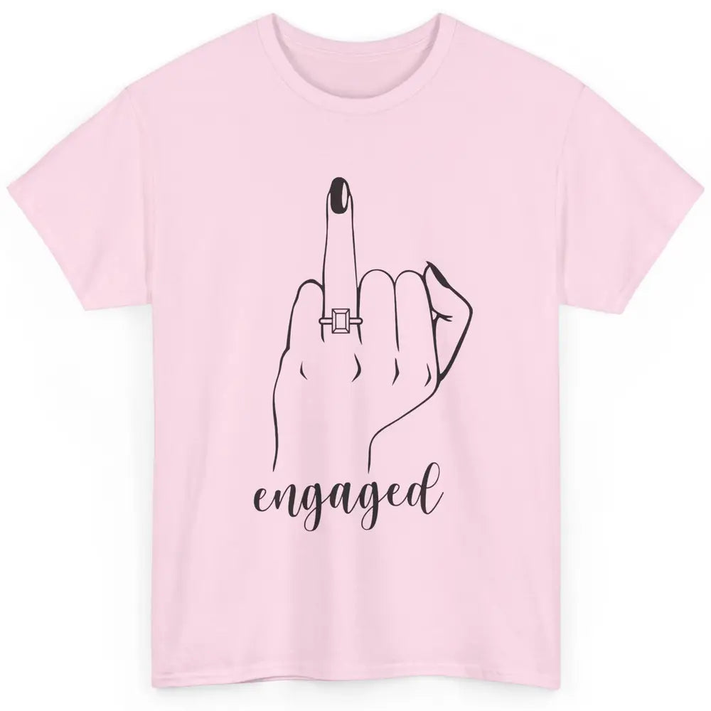 Engaged AF Bride To Be Wedding Ring Future Mrs. Bachelorette Classic Unisex T-Shirt