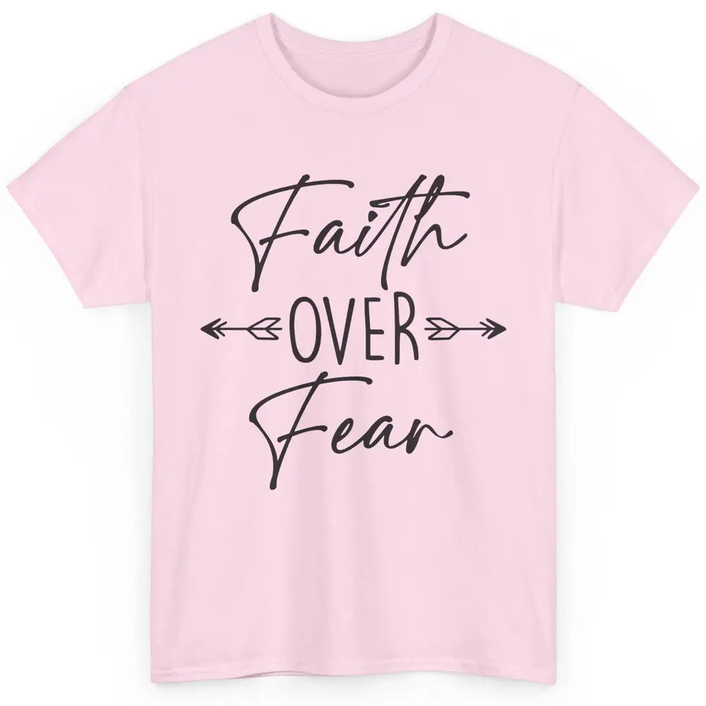 Faith Over Fear Western Christian Religious Jesus Lovers Classic Unisex T-Shirt