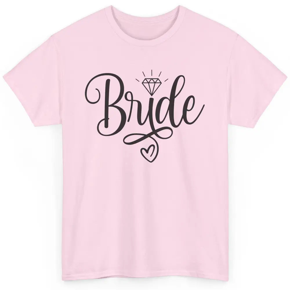 Bride To Be Wedding Ring Future Mrs. Engagement Bachelorette Classic Unisex T-Shirt