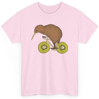 Funny Bird Riding Bike Kiwi Wheels Nature Birding Sarcasm Classic Unisex T-Shirt