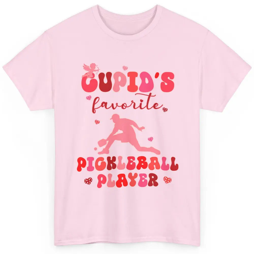 Cupid's Favorite Pickleball Player Happy Valentines Day Love Classic Unisex T-Shirt