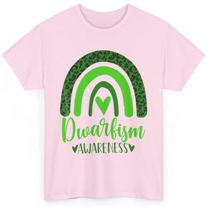 Dwarfism Awareness Month Wear Green Boho Heart Love Rainbow Classic Unisex T-Shirt