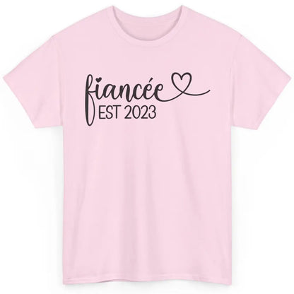 Fiancee Est 2023 Future Mrs. Engagement Bachelorette Gift Classic Unisex T-Shirt