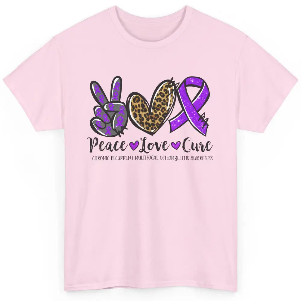 Chronic Recurrent Multifocal Osteomyelitis Peace Love Cure Classic Unisex T-Shirt