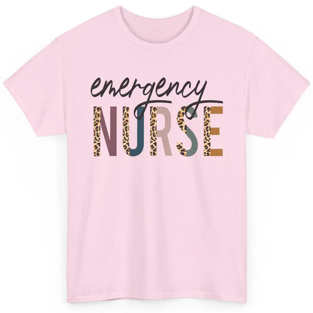 Emergency Nurse Leopard Nurse Gift Classic Unisex T-Shirt