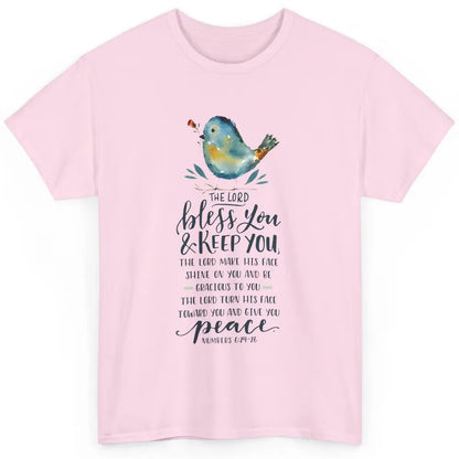 Floral Christian Lord Bless You Keep You Bible Inspirational Classic Unisex T-Shirt