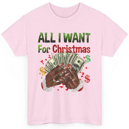 Funny Dollar Sign All I Want For Christmas Is Money Western Classic Unisex T-Shirt