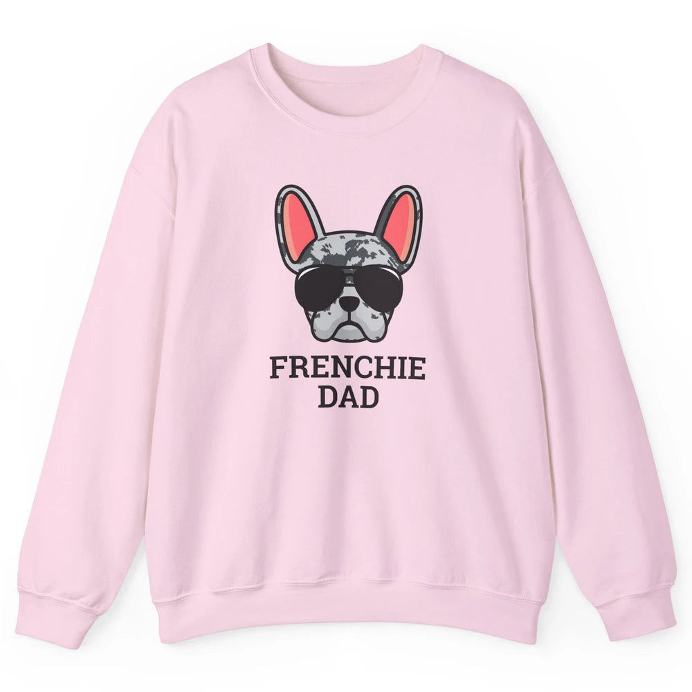 Blue Merle French Dad Frenchie Bulldog Cool Pet Owner Father Unisex Crewneck Sweatshirt