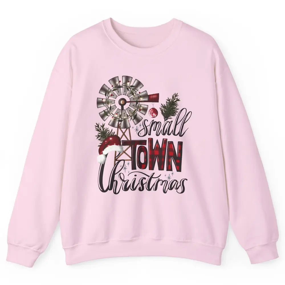 Retro Small Town Christmas Western Hometown Christmas Unisex Crewneck Sweatshirt