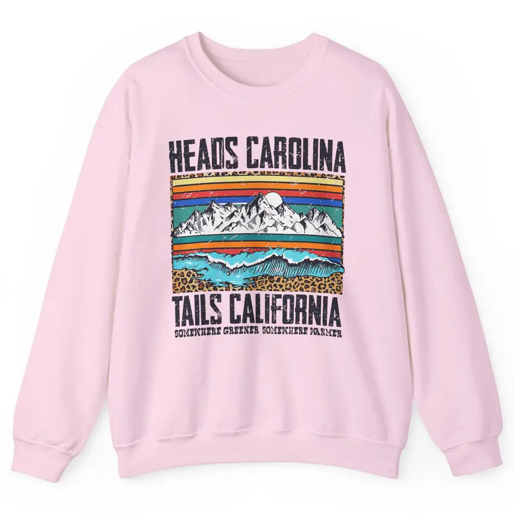 Vintage Heads Carolina Tail California Beach Summer Travel Unisex Crewneck Sweatshirt