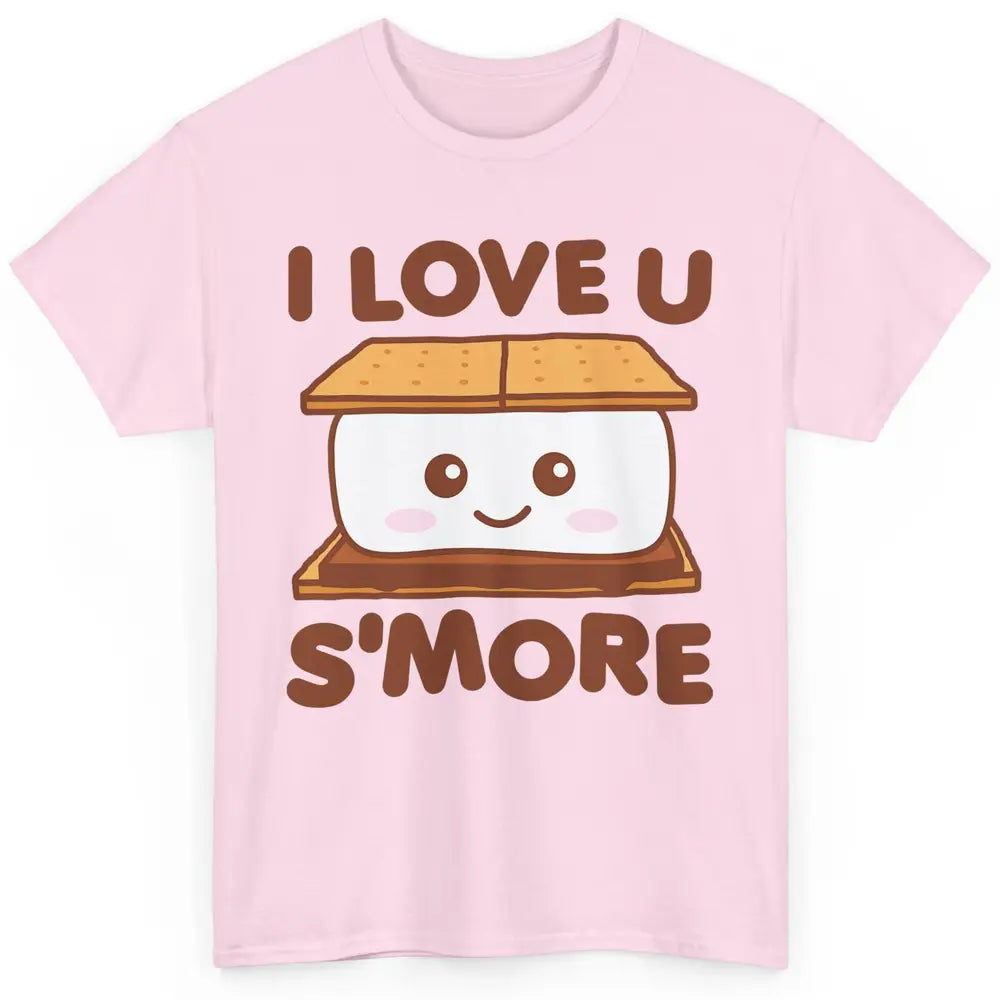 Funny Camping I Love You Smore Pun Camper Campfire Retro Classic Unisex T-Shirt