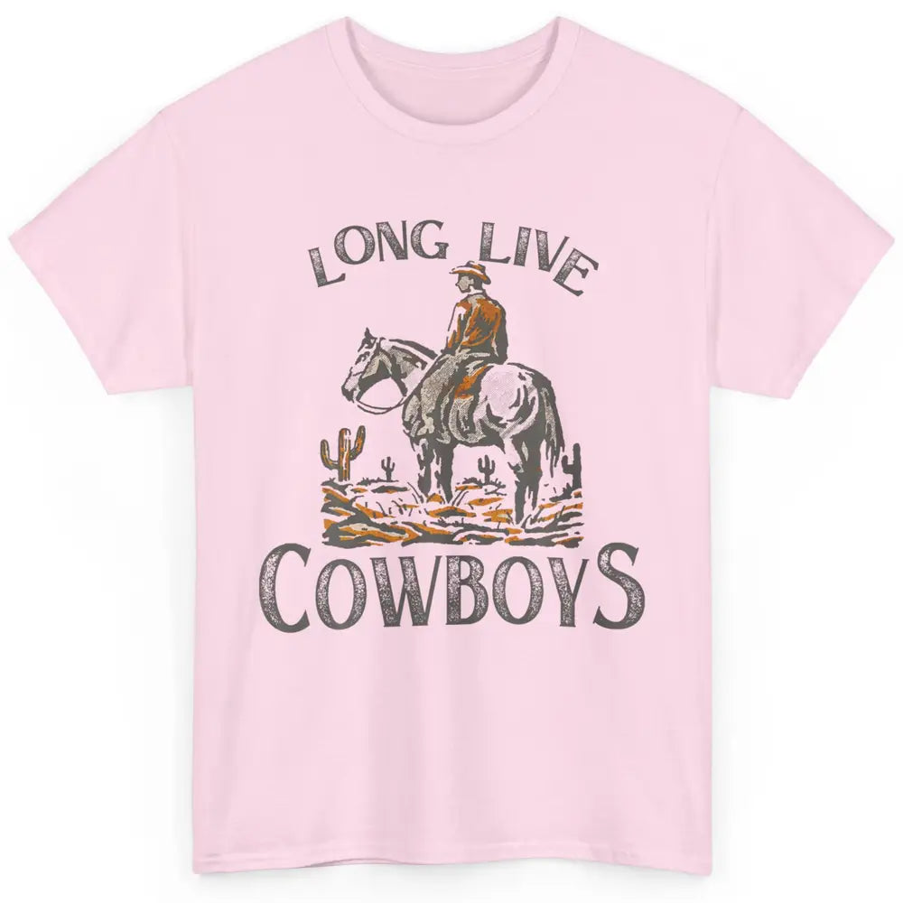 Desert Cowboy Retro Riding Horse Howdy Western Country Rodeo Classic Unisex T-Shirt