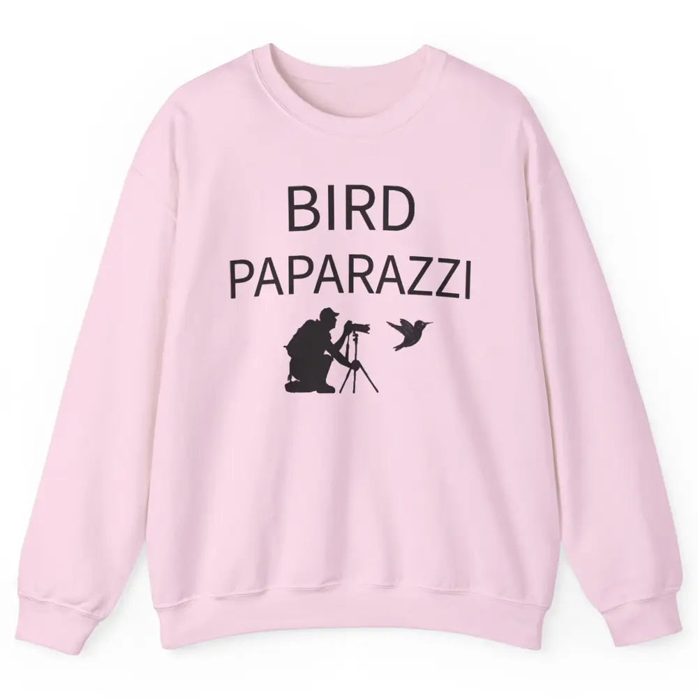 Birdwatching Funny Bird Paparazzi Birding Photography Bird Unisex Crewneck Sweatshirt