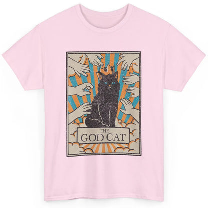 Astrology The God Cat Goth Tarot Card Reader Witchy Black Cat Gothic Sarcastic Classic Unisex T-Shirt