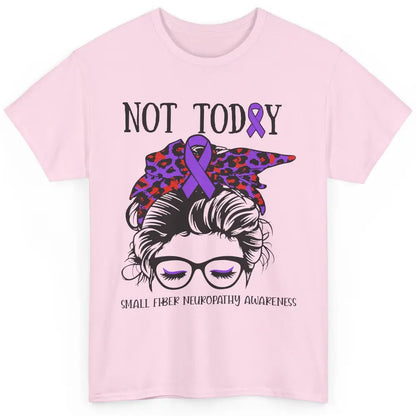 Small Fiber Neuropathy Awareness Ribbon Messy Bun Not Today Classic Unisex T-Shirt