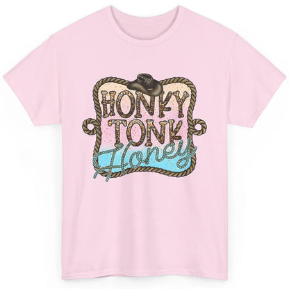 Cowboy Hat Rope Honky Tonk Honey Leopard Western Country Classic Unisex T-Shirt