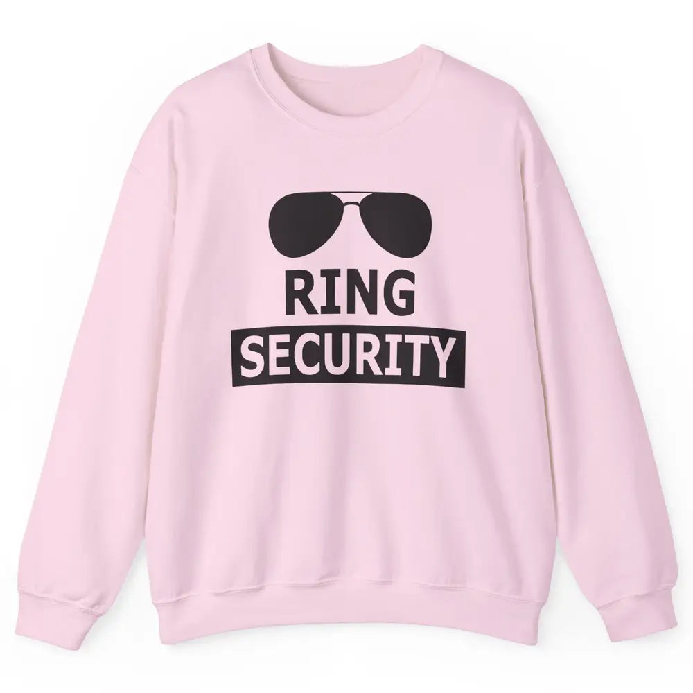 Wedding Ring Security Boy Ring Bearer Wedding Party Unisex Crewneck Sweatshirt