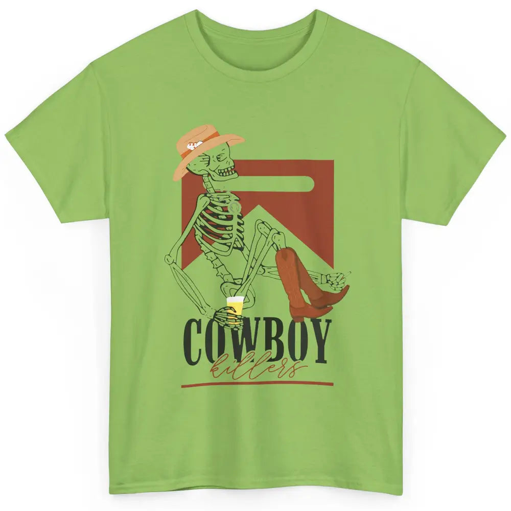 Cowboy Killers Skeleton Western Country Skull Vintage Retro Classic Unisex T-Shirt