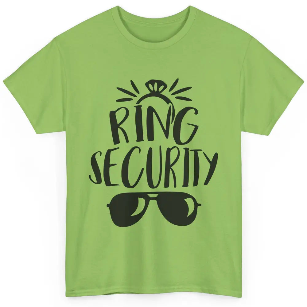 Wedding Ring Security Boy Girl Ring Bearer Wedding Party Classic Unisex T-Shirt