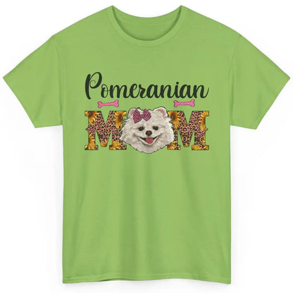 Sunflower Leopard Pomeranian Mom Western Pomeranian Dog Lady Classic Unisex T-Shirt