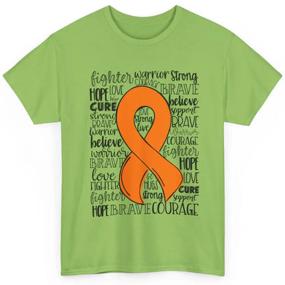 Functional Neurological Disorder FND Orange Ribbon Hope Love Classic Unisex T-Shirt