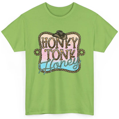 Cowboy Hat Rope Honky Tonk Honey Leopard Western Country Classic Unisex T-Shirt