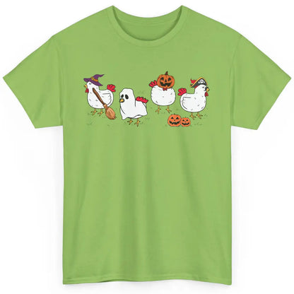 Chicken Ghost Funny Halloween Farm Spooky Chicken Lover Gift Classic Unisex T-Shirt