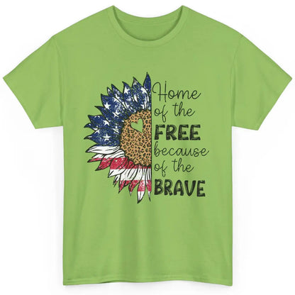 Sunflower 4th Of July Home Of The Free Because Of The Brave Classic Unisex T-Shirt