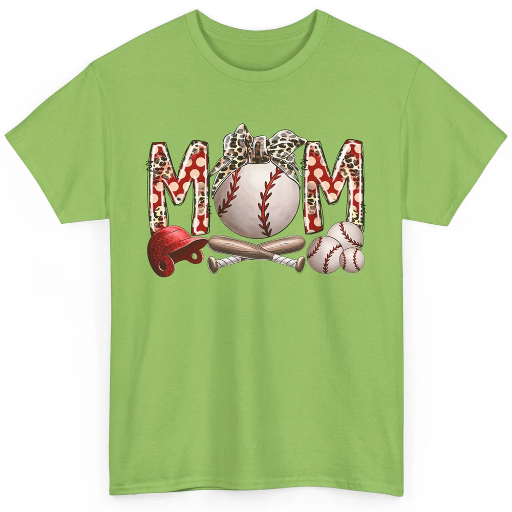 Baseball Mom Leopard Bandana Mom Love Baseball Mother's Day Classic Unisex T-Shirt