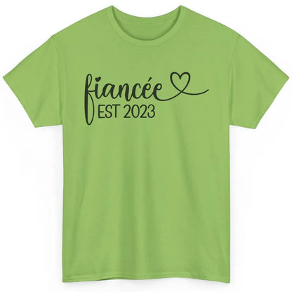 Fiancee Est 2023 Future Mrs. Engagement Bachelorette Gift Classic Unisex T-Shirt