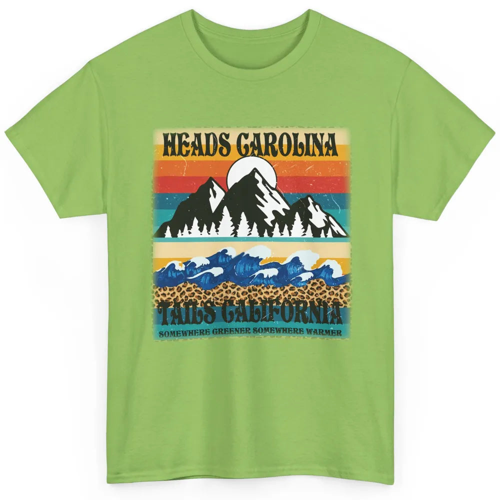 Vintage Heads Carolina Tail California Summer Beach Mountain Classic Unisex T-Shirt